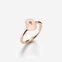 Mini Puzzle Ring in Rose Gold and a Hand-engraved Mini Puzzle