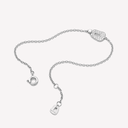 Mini Puzzle Bracelet in White Gold and White Diamond Pave