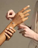 Puzzle Luce Bracelet in White Gold and White Diamonds
