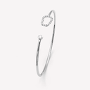 Puzzle Luce Rigid Bracelet in White Gold and White Diamonds