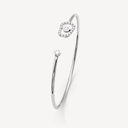 Puzzle Luce Rigid Bracelet in White Gold and White Diamonds