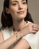 Puzzle Luce Rigid Bracelet in White Gold and White Diamonds