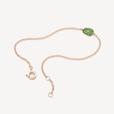 Mini Puzzle Bracelet in Rose Gold and Green Tsavorite Pave