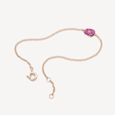 Mini Puzzle Bracelet in Rose Gold and Pink Sapphires