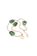 Puzzle Solo Bracelet in Rose Gold and Malachite