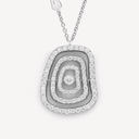 White Gold and White Diamond Puzzle Luce Pendant