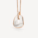 Puzzle Solo Pendant in Rose Gold, White Diamonds and Natural Mother-of-pearl