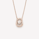 Puzzle Luce Pendant in Rose Gold and White Diamonds