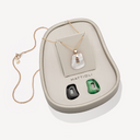 Rose Gold Puzzle Pendant with Three Colored Puzzles