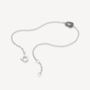 Mini Puzzle Bracelet in White Gold and Black Diamonds