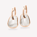 Puzzle Solo Earrings in Rose Gold and Natural Mother-of-pearl