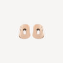 Mini Puzzle Stud Earrings in Rose Gold