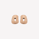 Hand-engraved Rose Gold Mini Puzzle Stud Earrings