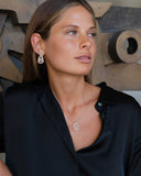 Puzzle Luce Drop Earrings in Rose Gold and White Diamonds