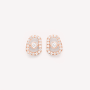 Puzzle Luce Earrings in Rose Gold and White Diamonds