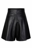 ANOUKI SHORTS BLACK VEGAN LEATHER