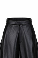 ANOUKI SHORTS BLACK VEGAN LEATHER
