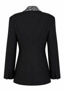 ANOUKI LINEN BLAZER WITH CRYSTALS