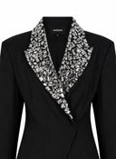 ANOUKI LINEN BLAZER WITH CRYSTALS