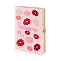 BOOK CLUTCH CLUELESS KISSES