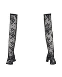 PRUNE CAPSULE GANTS MITAINES LONG LACED MITTENS BLACK