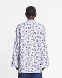 PRINTED LOOSE-FIT SHIRT CHAMBRAY