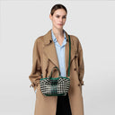 Mosaico Handbags – Off White Emerald | Serapian Milano