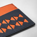 CARD CASE 4CC IN MOSAICO BLUE NAVY/ORANGE