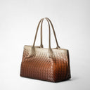 Small Secret Bag Mosaico Shaded Brown | SERAPIAN MILANO
