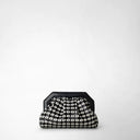 Secret Clutch Mosaico Black Off White | SERAPIAN MILANO