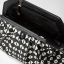 Secret Clutch Mosaico Black Off White | SERAPIAN MILANO