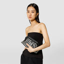 Secret Clutch Mosaico Black Off White | SERAPIAN MILANO