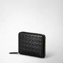 ZIP AROUND WALLET IN MOSAICO BLACK