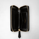 ZIP AROUND WALLET IN MOSAICO BLACK