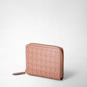 Mini Zip Wallet Mosaico Blush | SERAPIAN MILANO
