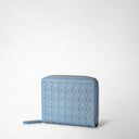 Mosaico Mini Zip Wallet – Cornflower | Serapian Milano
