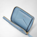 Mosaico Mini Zip Wallet – Cornflower | Serapian Milano