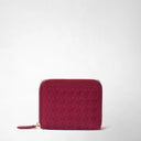 Mosaico Mini Zip Wallet  – Lipstick | Serapian Milano