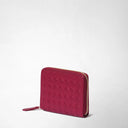 Mosaico Mini Zip Wallet  – Lipstick | Serapian Milano