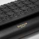 Flap Wallet Mosaico Black | SERAPIAN MILANO