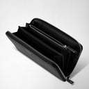 Zip Around Wallet Rugiada Black | SERAPIAN MILANO