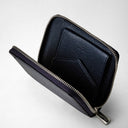 Mini Zip Wallet Rugiada Navy Blue | SERAPIAN MILANO