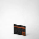 CARD CASE 4CC STEPAN 72 BLACK/CUOIO