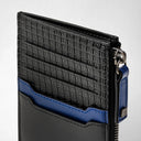ZIP CARD CASE STEPAN 72 BLACK/WINTER BLUE