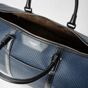 Small Holdall Stepan Sust Black Winter Blue | SERAPIAN MILANO
