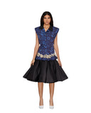 AZ FACTORY DRESS BLUE/BLACK XS