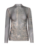 YASSMIN SALEH  SHAABNA TATTOO TOP BLACK