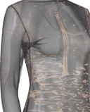 YASSMIN SALEH  SHAABNA TATTOO TOP BLACK