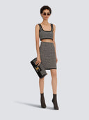 Balmain Black Viscose Skirt