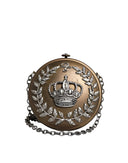 Dolce & Gabbana Gold Brass Metal DG Crown Clutch Crossbody Bag